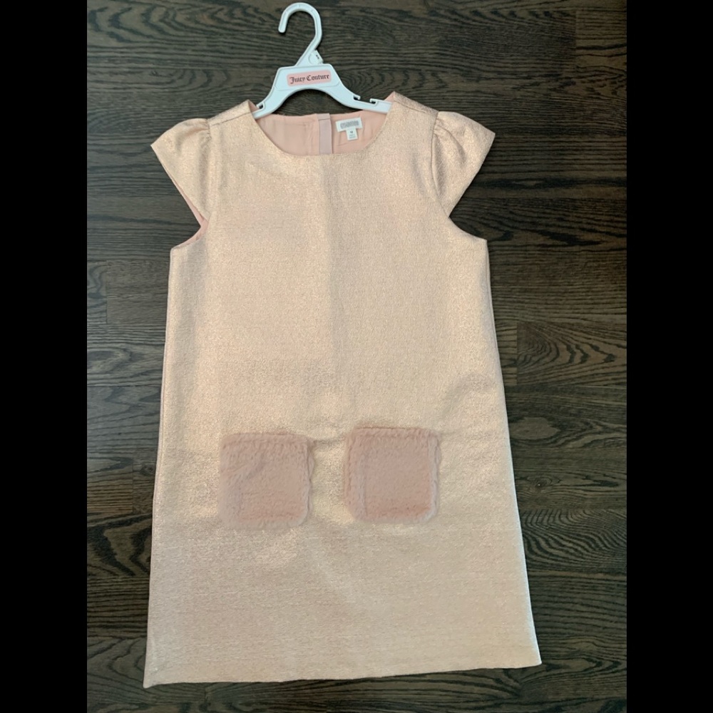 Gorgeous rose gold holiday dress and jacket!